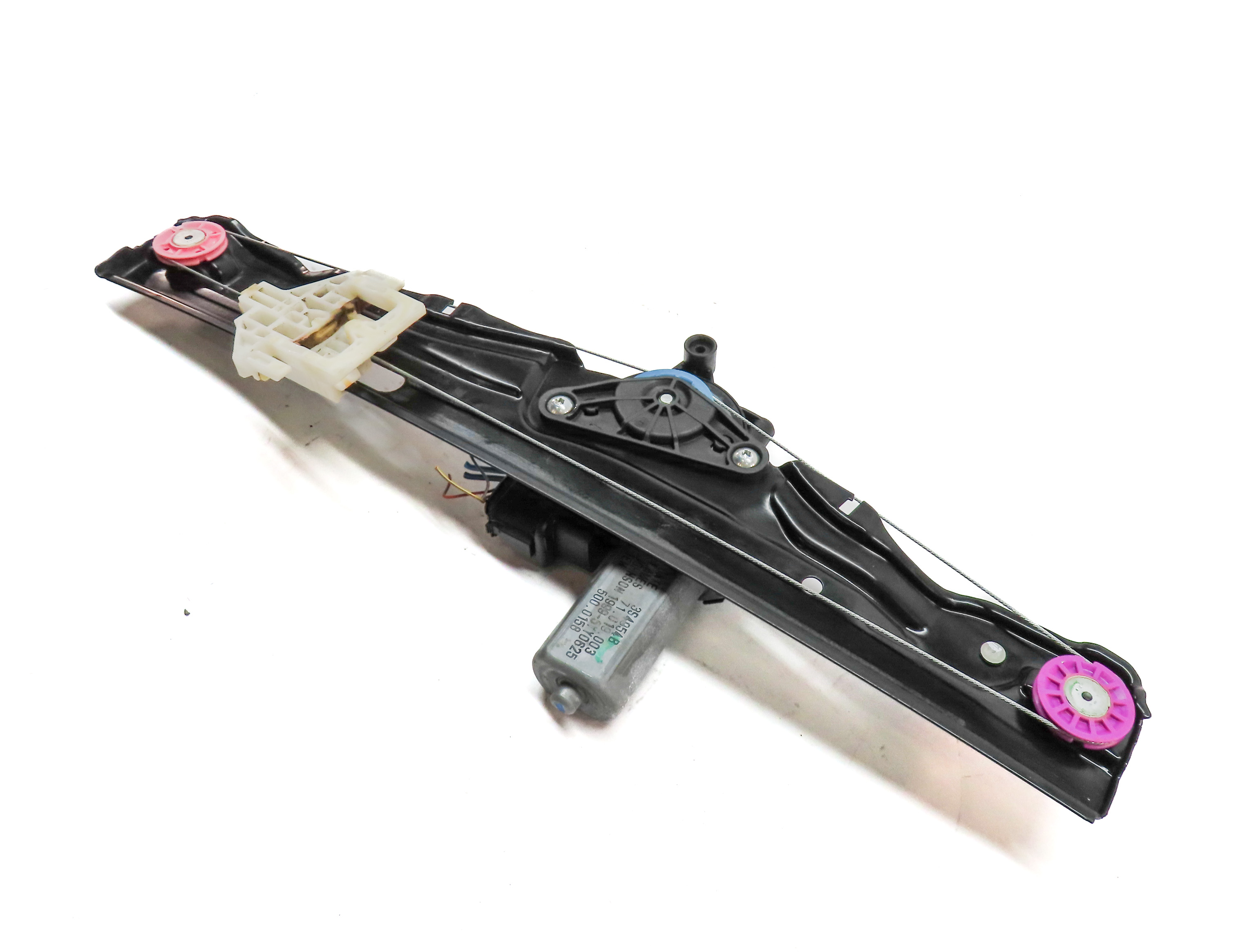 2016-2021 BMW X1 (F48) LEFT REAR DOOR WINDOW REGULATOR w/ MOTOR — exact item pictured